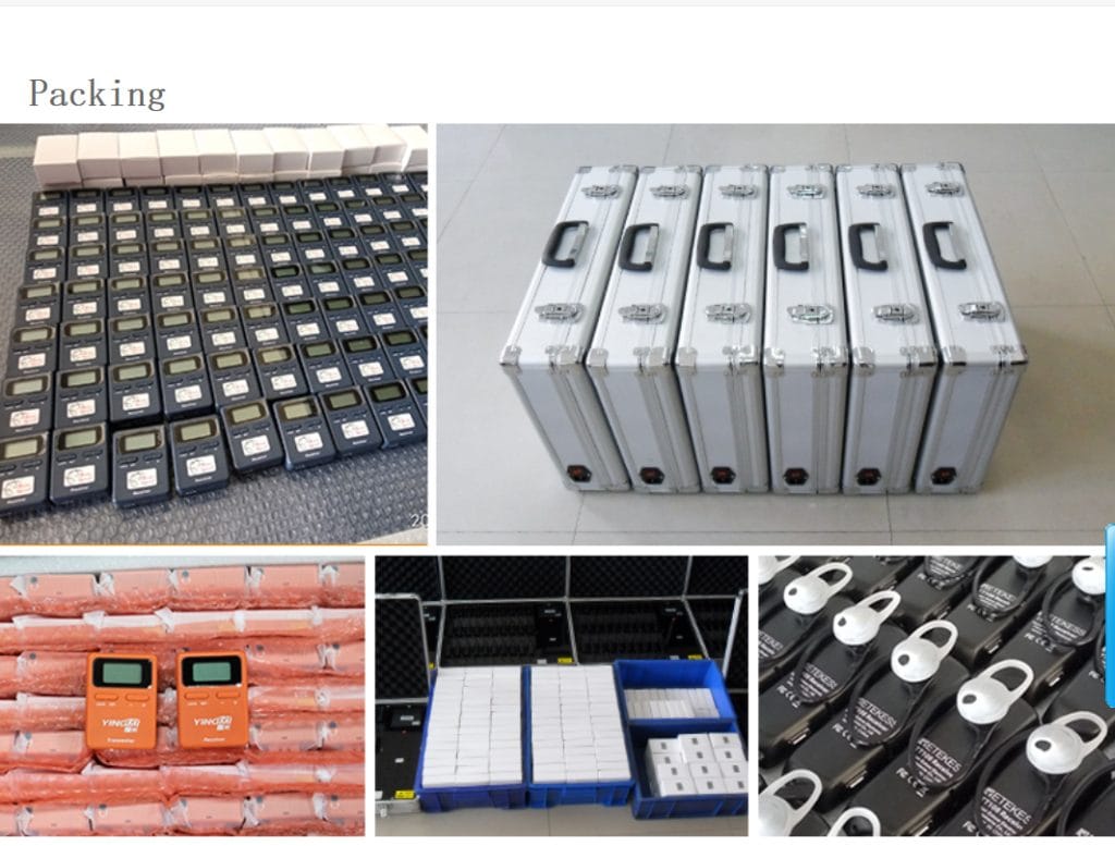 Tour Guide system Radio packing picture