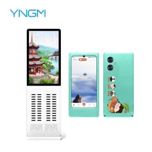 Smart tour guide rental cabinet front picture